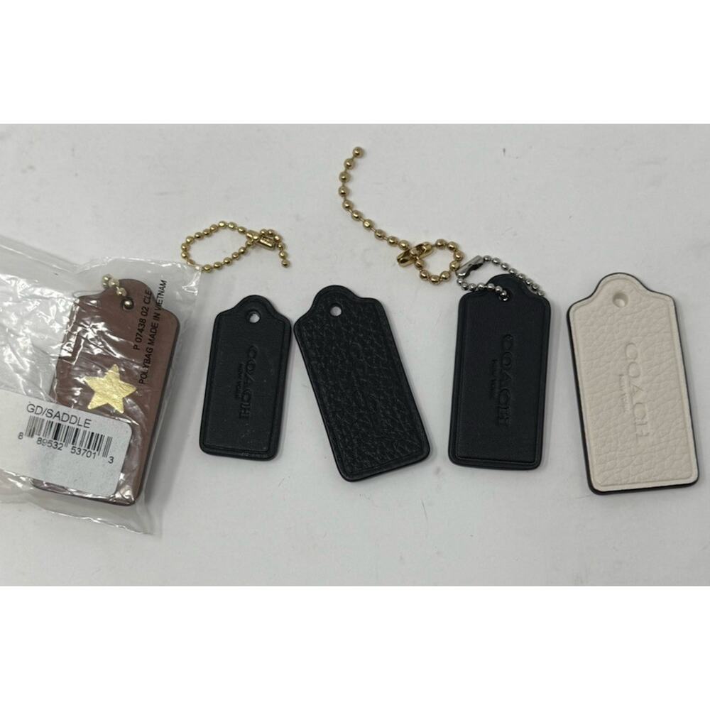 Coach tags hang tag for bags 5 of them